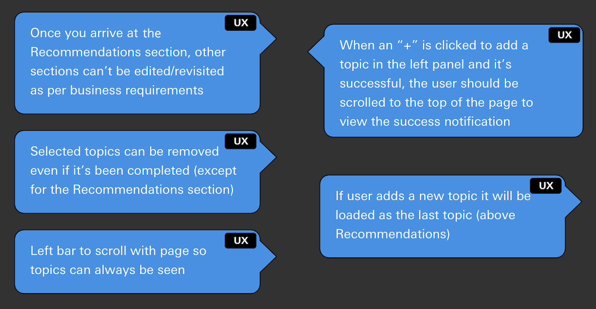 Appropriate questionnaire- notes